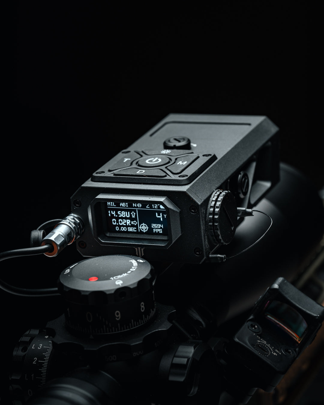 Front view of the Tango FIRE4000 on a precision rifle setup