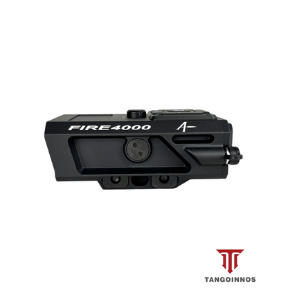 Side view of the Tango FIRE4000 weapon-mounted laser range finder